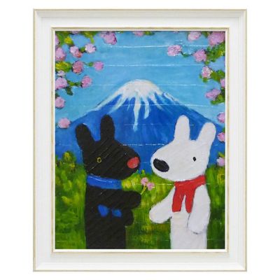 リサとガスパール・アートフレームLサイズ「富士山」 【送料無料】