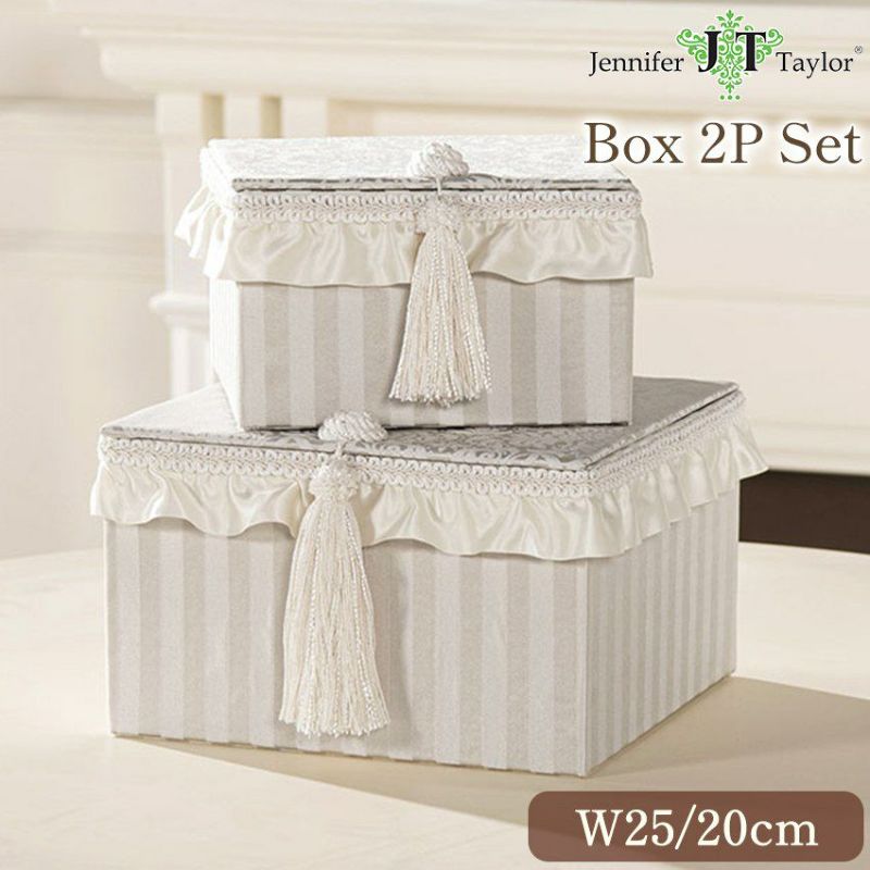 新品　ジェニファーテイラー ボックス 2ヶセット Haruno-GR ジェニファーテイラー ボックス2個セット ハルノグレー(Haruno-GR