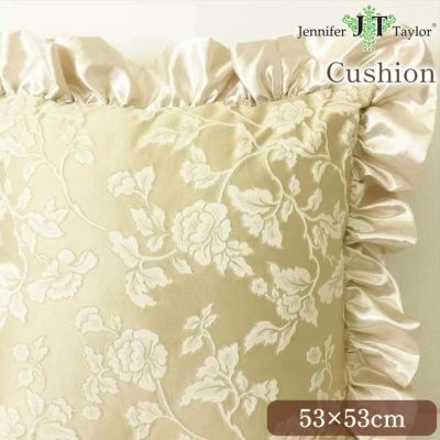 ジェニファーテイラー クッション フリル ヘアルーム(Heirloom) 53×53cm 【送料無料】