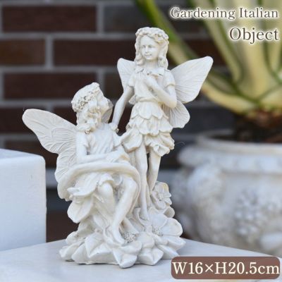 ＼16%OFF／ ガーデニング イタリアン フェアリー オブジェ グルッポ 高20.5cm