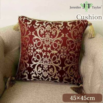 ジェニファーテイラー クッション Poinsettia-RE 45×45cm【送料無料】