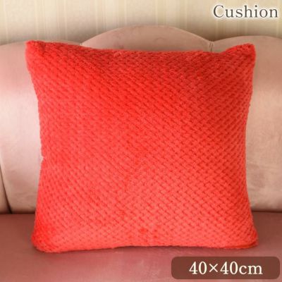 プリンセス ふわ肌 クッション レッド 幅40cm