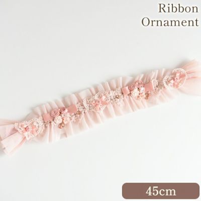 ＼37%OFF／ プリンセス リボン オーナメント ピンク オブジェ