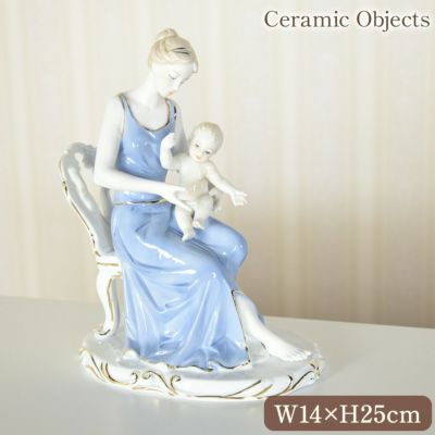 アンティーク スペイン調 陶器 オブジェ(置物) Baby 高さ25cm 【送料無料】 [Y]