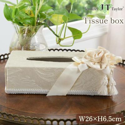 ジェニファーテイラー ティッシュボックス レオーネホワイト(Leone-WH) 【送料無料】