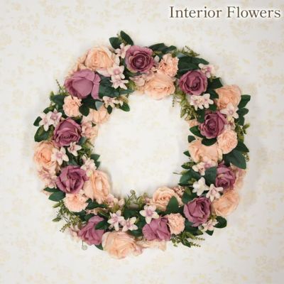 ミルキーローズリース PK 造花【送料無料】