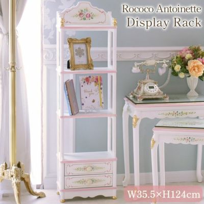 ROCOCO アントワネット ピッコラ 飾り棚 幅35.5cm 【送料無料】