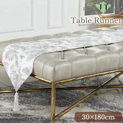 ジェニファーテイラー テーブルランナー トワルドジュイ(Toile de Jouy) 長さ180cm 【送料無料】