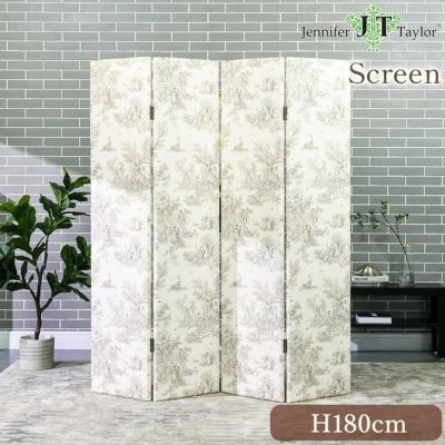 ジェニファーテイラー スクリーン Toile de Jouy 高さ181cm 幅最大160cm 【送料無料】