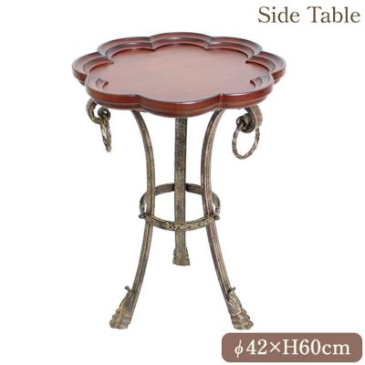 アンティーク調 大理石天板 コンソールテーブル 幅88.5cm アイアン