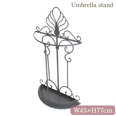 ＼9%OFF／ アンティーク調 アイアン傘立て 幅45cm 【送料無料】