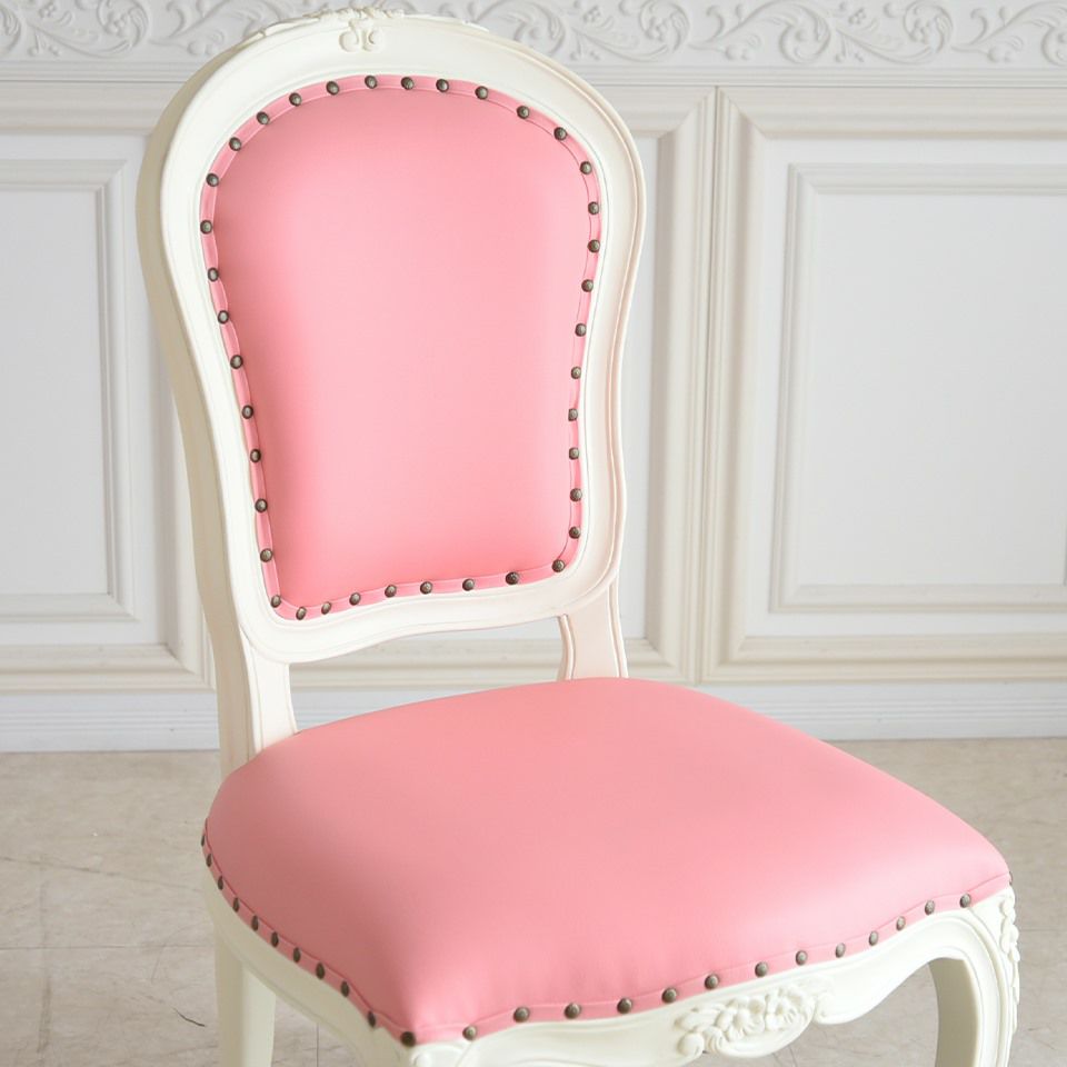 アンリヴェルデ ダイニングセット5P 4人掛け アイボリー ピンク 幅175cm 画像10