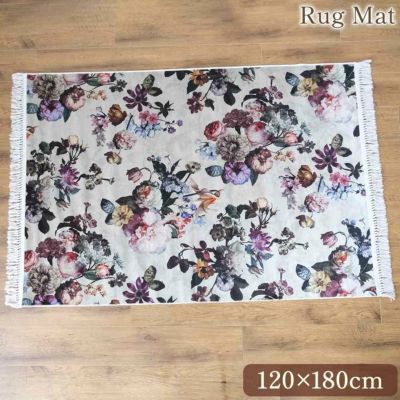 フレンチ ローズ ラグマット 120×180cm 【送料無料】