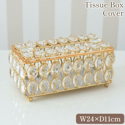 キラキラ デコール 王宮のティッシュボックスケース 幅24cm | ロココ調