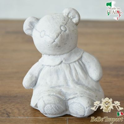 イタリア製 ガーデンオブジェ(置物) テディーベアー お母さん 高さ20cm 【送料無料】