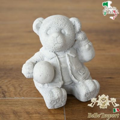 イタリア製 ガーデンオブジェ(置物) テディーベアー お父さん | ロココ