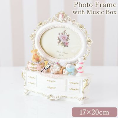 ローズ プリンセス ドレッサー フォトフレーム オルゴール付