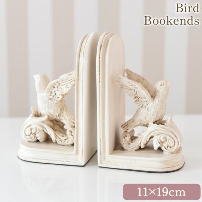 アンティーク ファンタジー 鳥 ブックエンド 【送料無料】