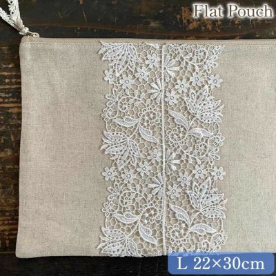 Fleur Jardin フルールジャルダン フラットポーチ L 22×30cm
