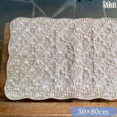 gris dent de lion グレーダンデライオンキルト マット S 50×80cm