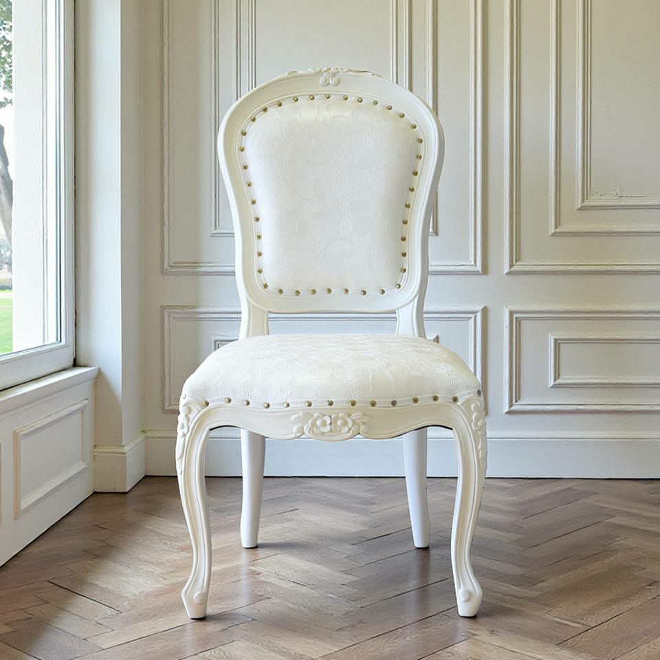 アンリヴェルデ ダイニングセット5P 4人掛け アイボリー 幅175cm 画像9