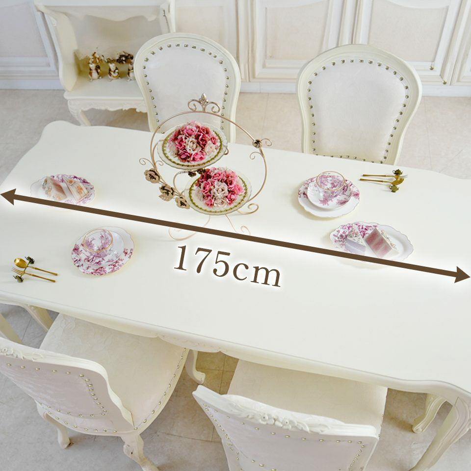 アンリヴェルデ ダイニングセット7P 6人掛け アイボリー 幅175cm 画像3