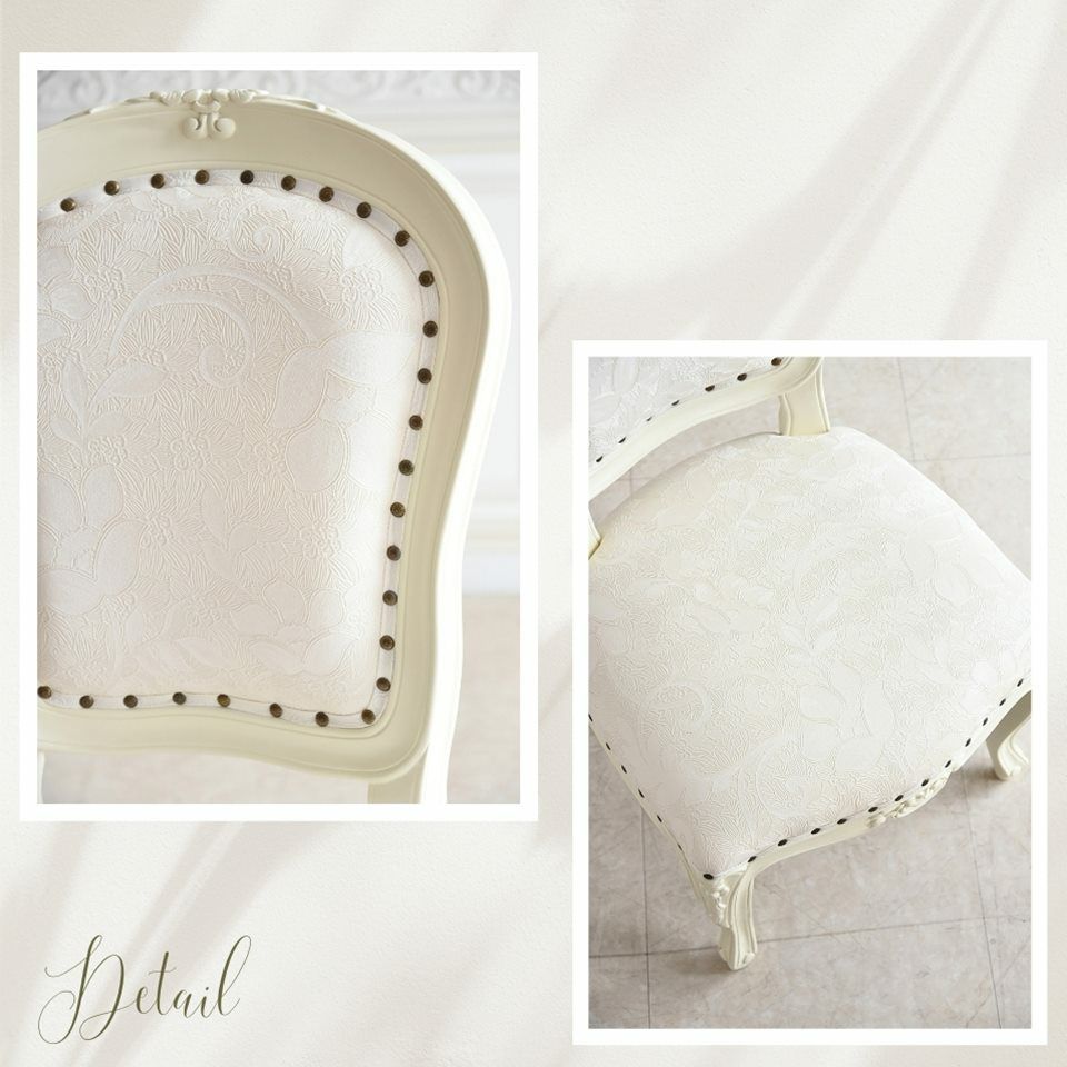 アンリヴェルデ ダイニングセット7P 6人掛け アイボリー 幅175cm 画像10