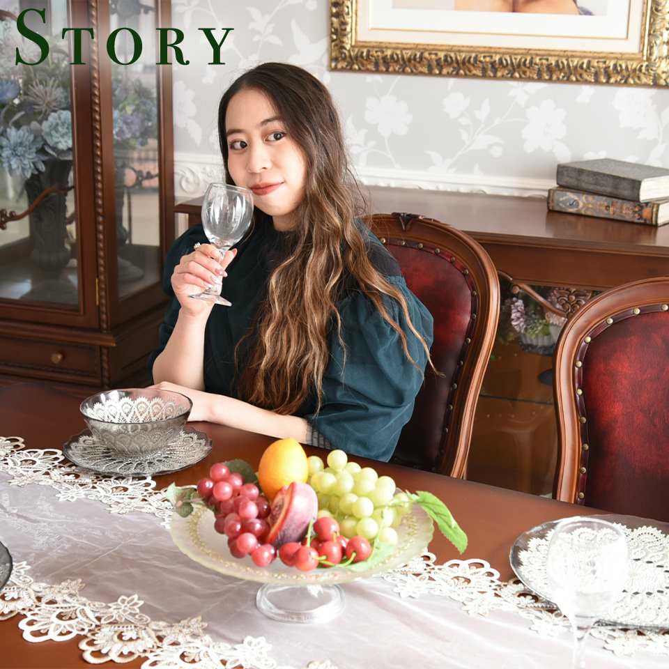 アンリヴェルデ ダイニングセット5P 4人掛け ブラウン ワイン 幅145cm 画像5