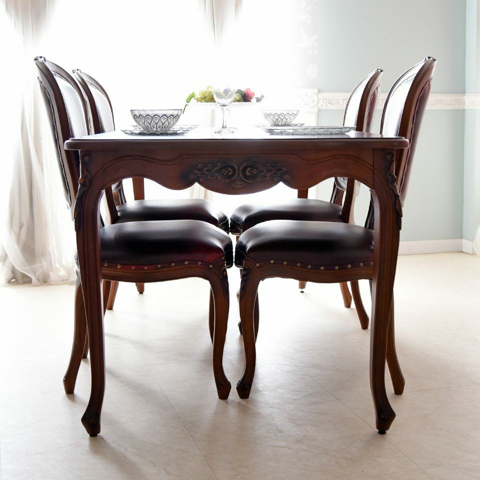 アンリヴェルデ ダイニングセット5P 4人掛け ブラウン ワイン 幅175cm 画像4