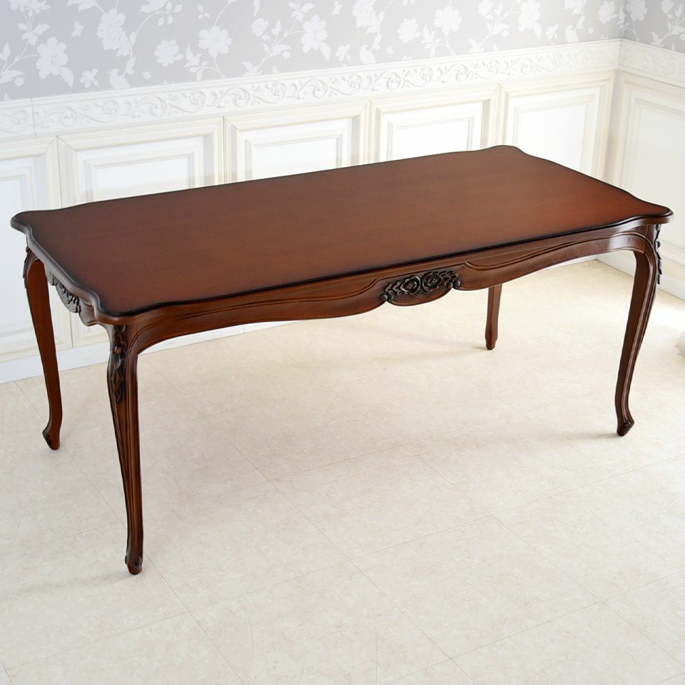 アンリヴェルデ ダイニングセット5P 4人掛け ブラウン ワイン 幅175cm 画像6