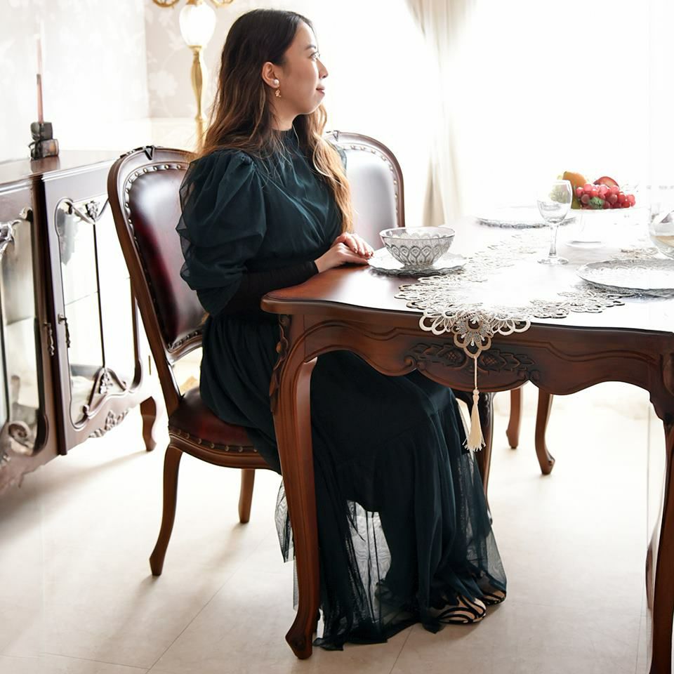 アンリヴェルデ ダイニングセット5P 4人掛け ブラウン ワイン 幅175cm 画像13