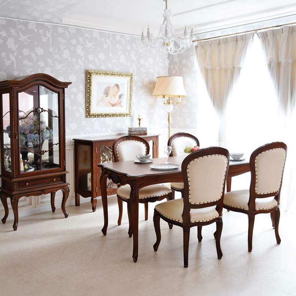 アンリヴェルデ ダイニングセット5P 4人掛け ブラウン アイボリー 幅175cm 画像1