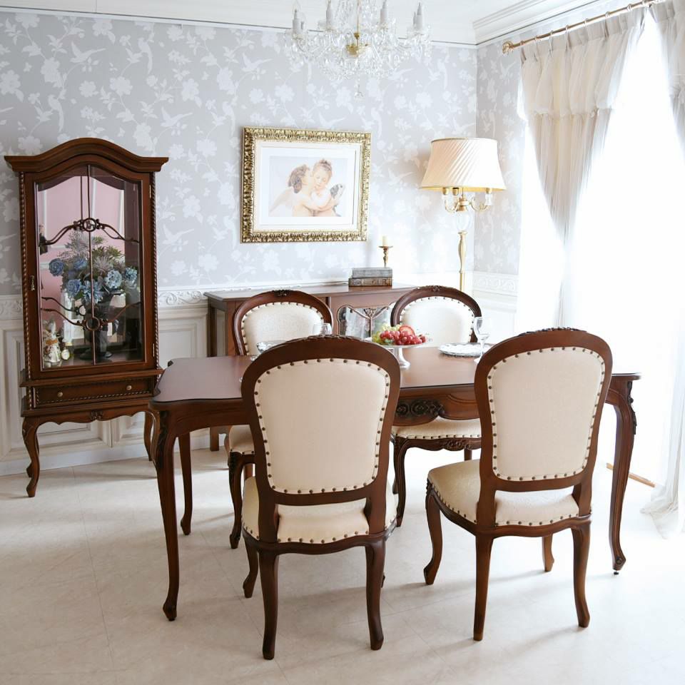 アンリヴェルデ ダイニングセット5P 4人掛け ブラウン アイボリー 幅175cm 画像14