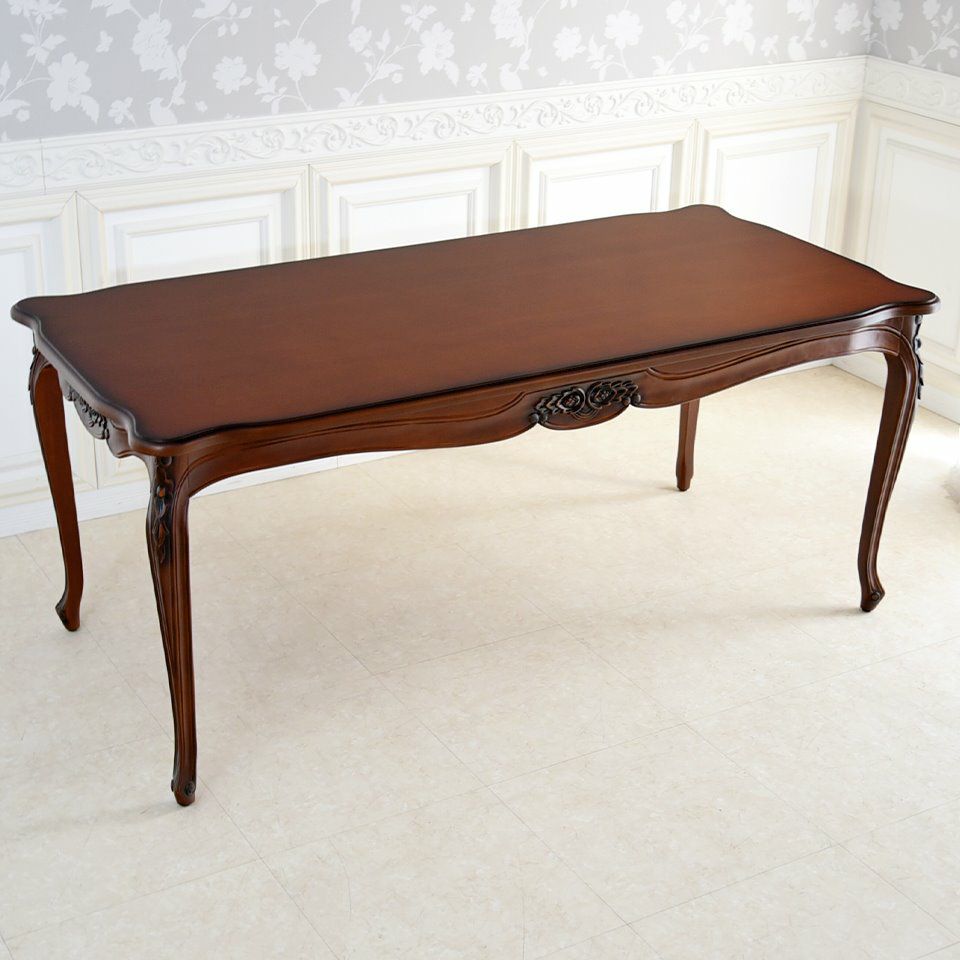 アンリヴェルデ ダイニングセット5P 4人掛け ブラウン ハンドルチェア 幅175cm 画像6