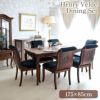 アンリヴェルデ ダイニングセット7P 6人掛け ブラウン ハンドルチェア 幅175cm 画像サムネイル