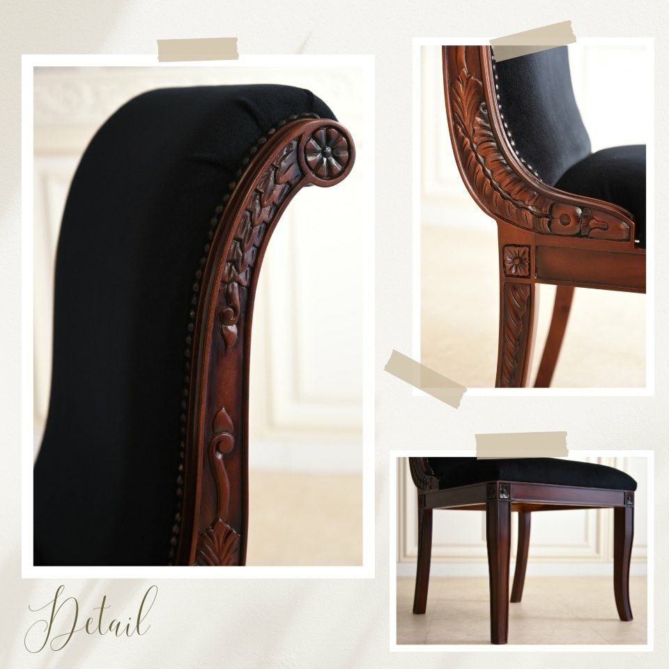 アンリヴェルデ ダイニングセット7P 6人掛け ブラウン ハンドルチェア 幅175cm 画像10