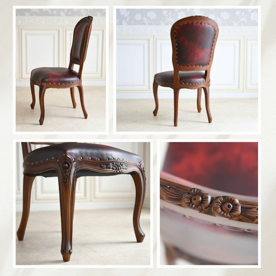 アンリヴェルデ ヴェネチアン 伸長式ダイニングセット5P 4人掛け ワイン 幅150→180cm 画像11