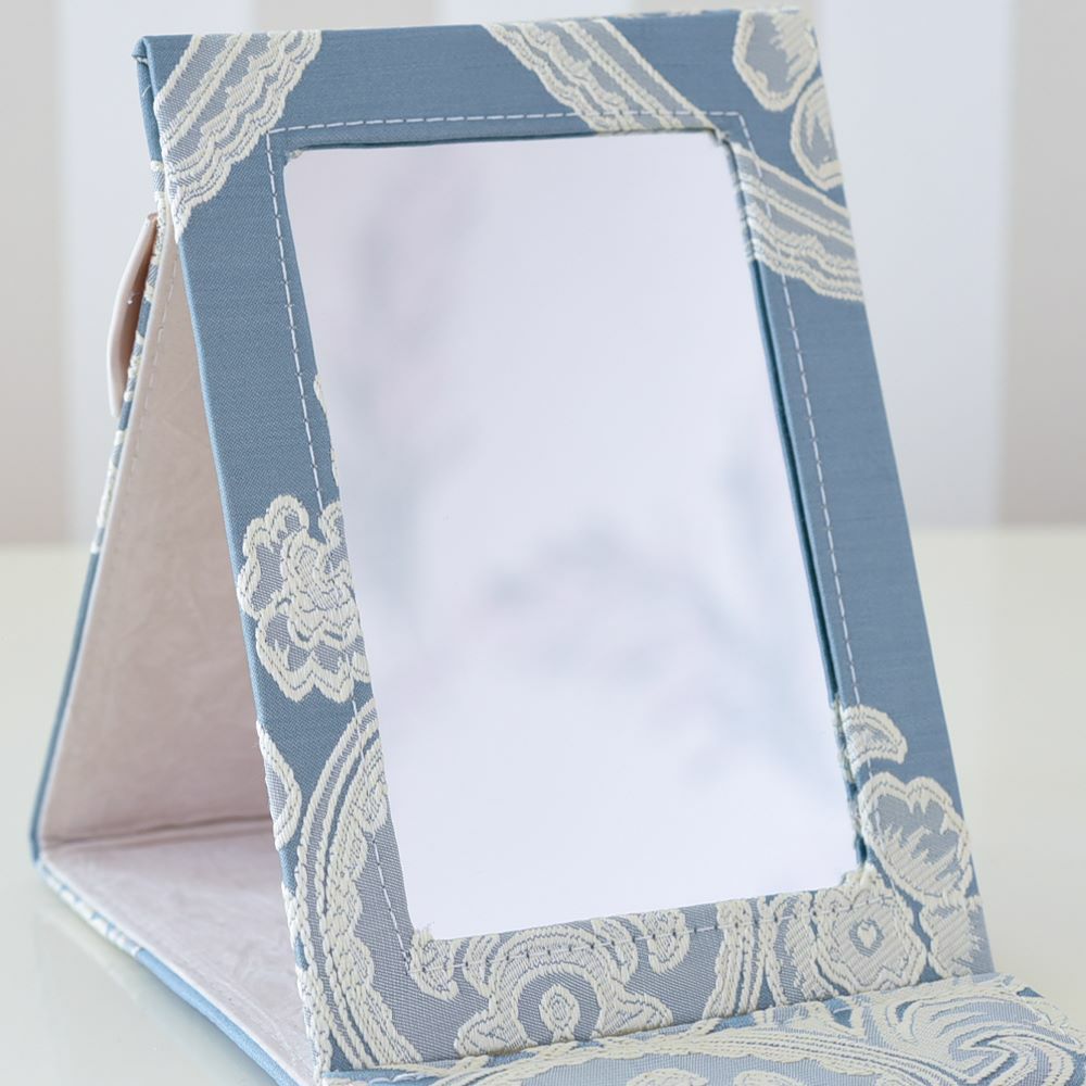 アクアフラワー オペラブルー 卓上 スタンドミラー 幅14.5cm 画像2