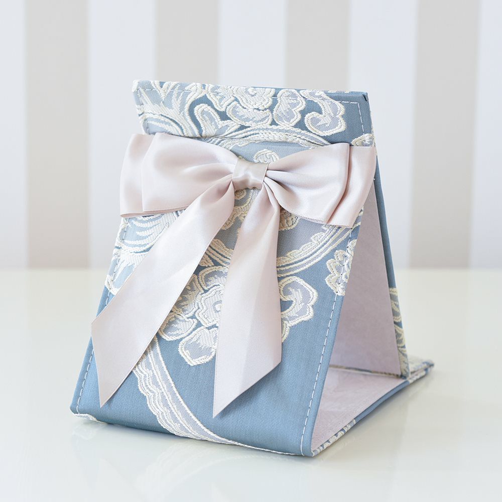 アクアフラワー オペラブルー 卓上 スタンドミラー 幅14.5cm 画像4