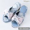 アクアフラワー オペラブルー スリッパ(4cmヒール) 画像サムネイル