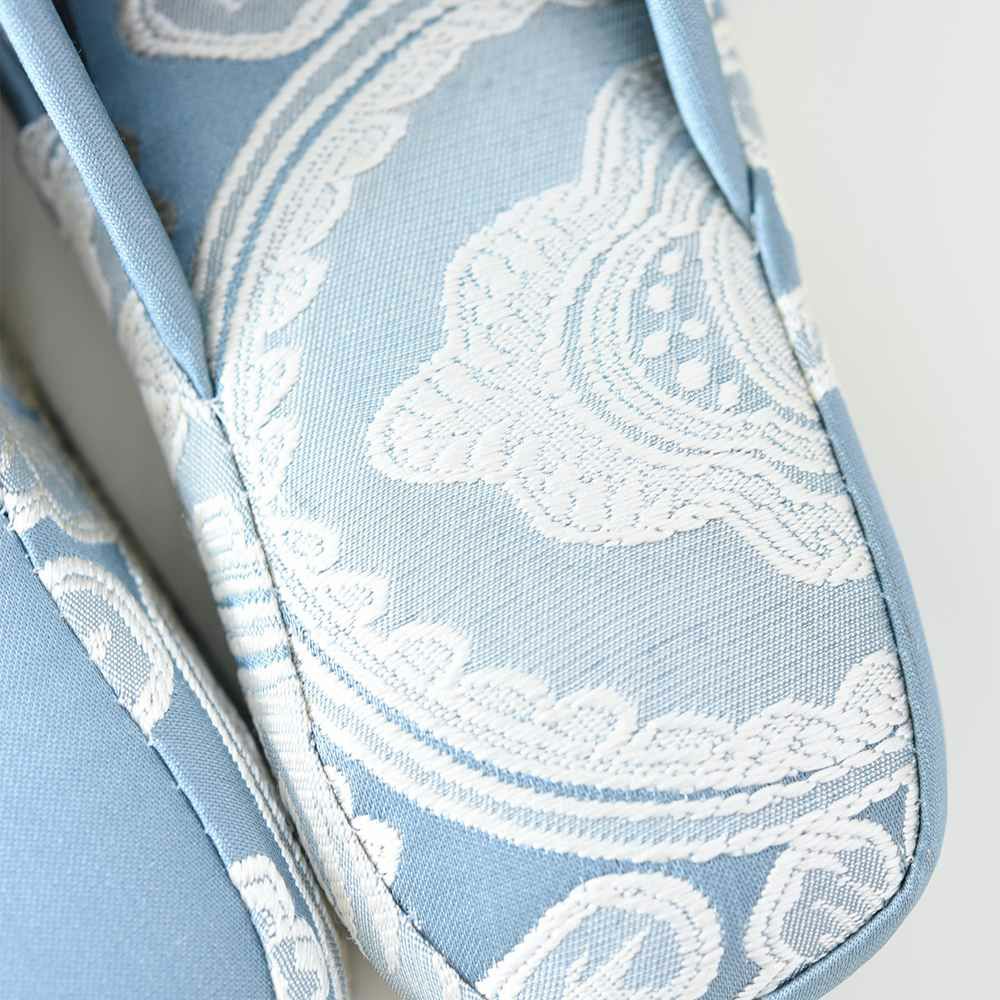 アクアフラワー オペラブルー スリッパ(4cmヒール) 画像5