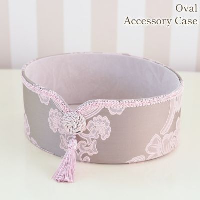 ＼9%OFF／ アクアフラワー オペラピンク オーバル小物入れ