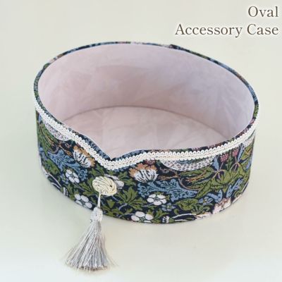 ＼9%OFF／ アクアフラワー バード＆ストロベリー オーバル小物入れ