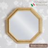 イタリア製 八角ミラー ゴールド 幅46cm 画像サムネイル