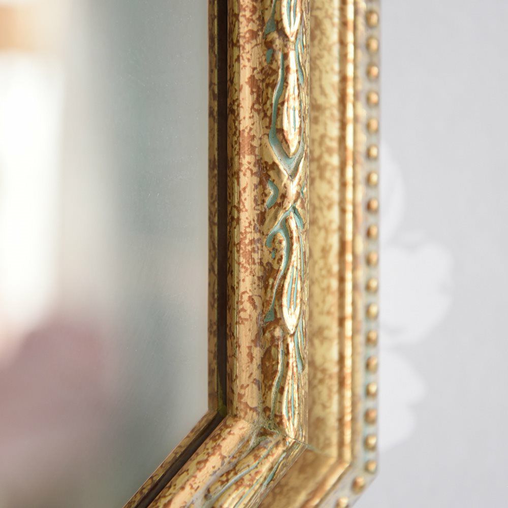 イタリア製 八角ミラー ゴールド 幅46cm 画像5