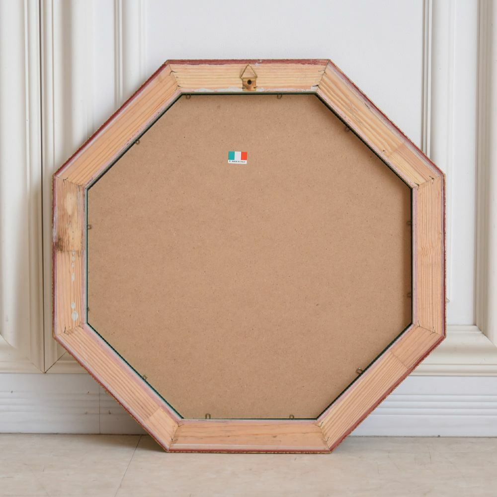 イタリア製 八角ミラー ゴールド 幅46cm 画像6