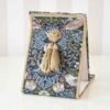 アクアフラワー バード＆ストロベリー 卓上 スタンドミラー ブルー 幅14.5cm 画像3