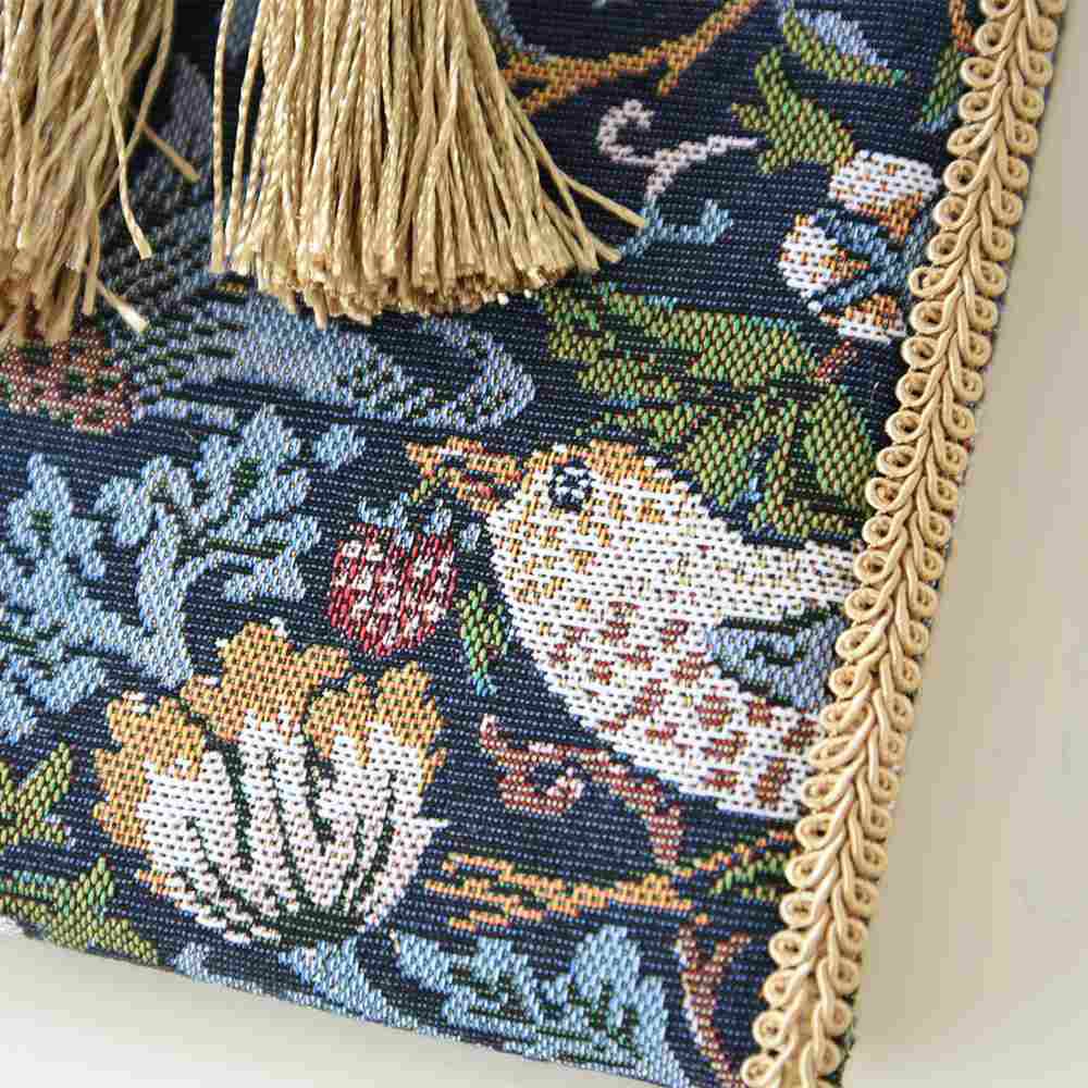 アクアフラワー バード＆ストロベリー 卓上 スタンドミラー ブルー 幅14.5cm 画像7