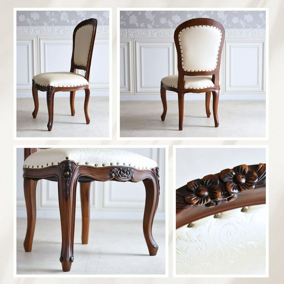 アンリヴェルデ ダイニングセット7P 6人掛け ブラウン アイボリー 幅175cm 画像11