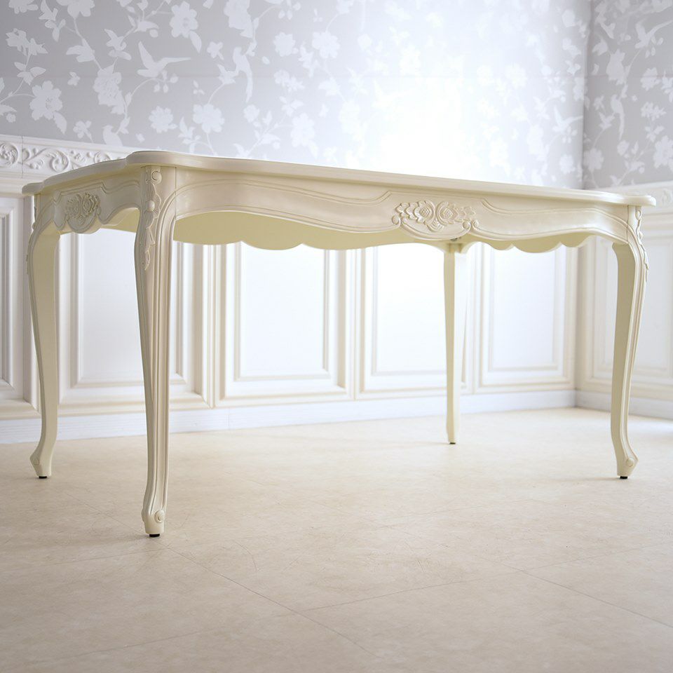 アンリヴェルデ ダイニングテーブル アイボリー 幅145cm 画像7